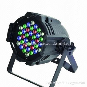 LED stage light with 36 x 1W LED, 7CH, 12 red + 12 green + 12 blue LED, 100 to 240V